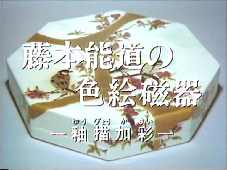 藤本能道の色絵磁器　　釉描加彩